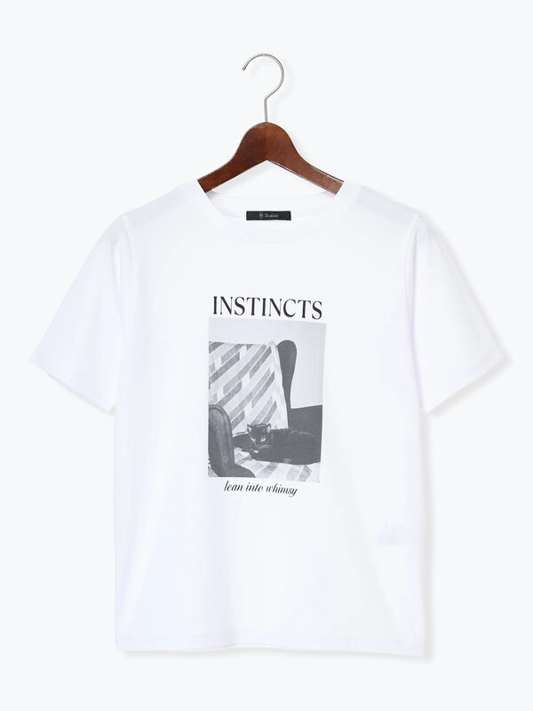 セール】 アソートネコフォトスタンダードTシャツ（ブラック/レッド