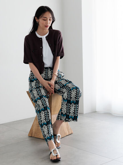 【調温】バティックアソートプリントパンツ（ブラック/イエロー/ネイビー）｜Te chichi（テチチ）通販