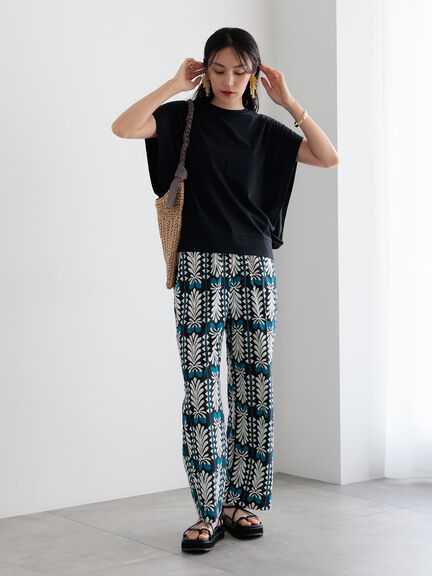 【調温】バティックアソートプリントパンツ（ブラック/イエロー/ネイビー）｜Te chichi（テチチ）通販