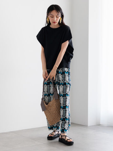 【調温】バティックアソートプリントパンツ（ブラック/イエロー/ネイビー）｜Te chichi（テチチ）通販