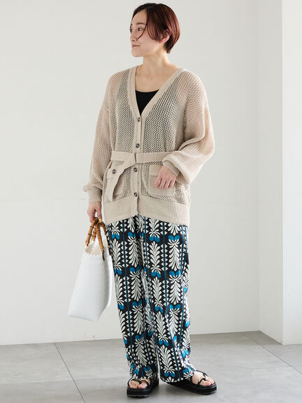 【調温】バティックアソートプリントパンツ（ブラック/イエロー/ネイビー）｜Te chichi（テチチ）通販