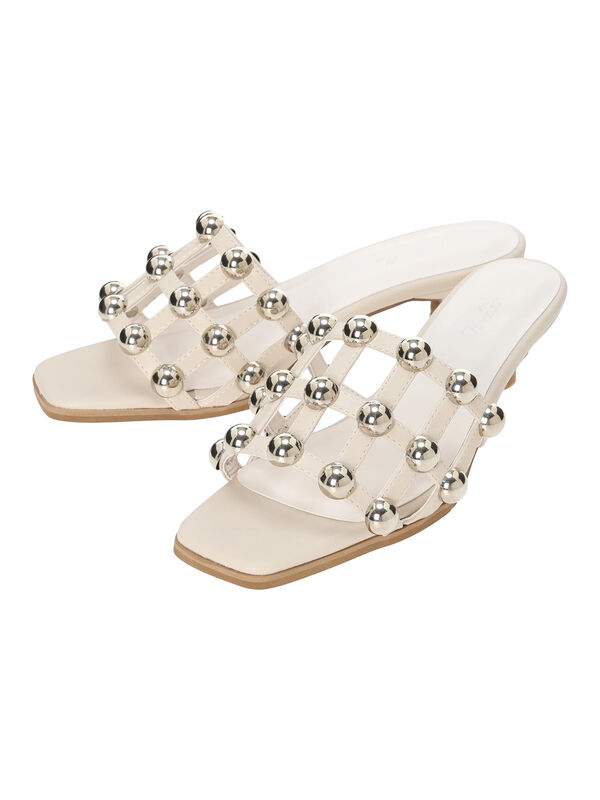 セール】 スタッズ付きミュール《2026 SUMMER LOOK item》（グレー