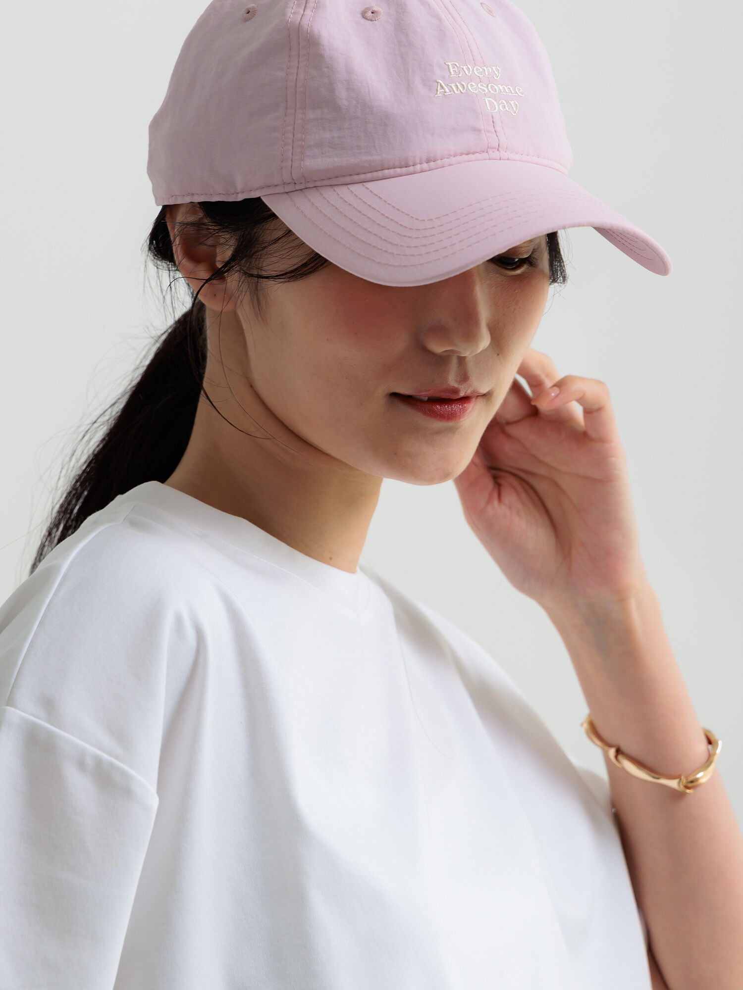 E.A.D Nylon Cap《2026 SUMMER LOOK item》（ブラック/ピンク