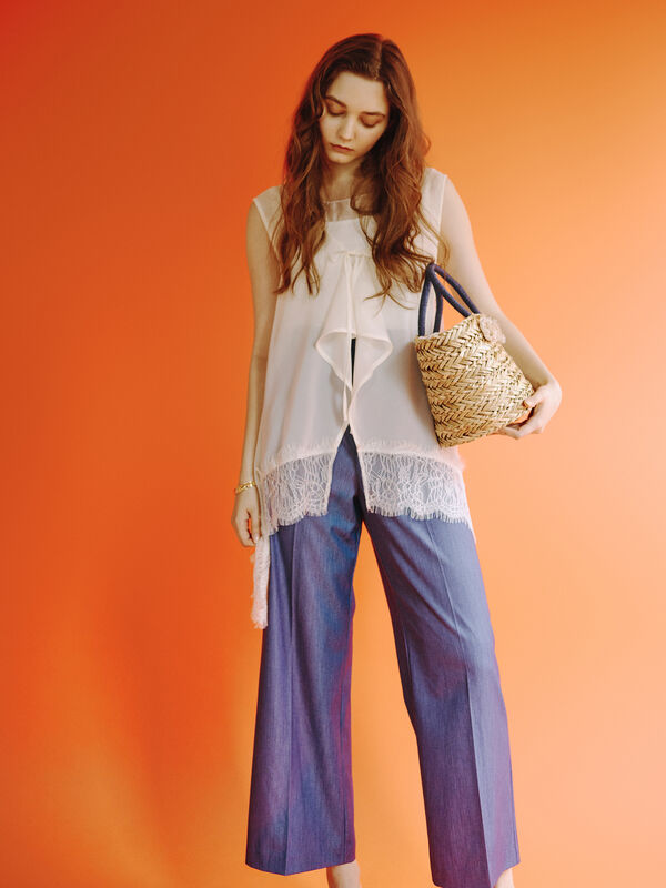 レースイレヘムシアーレイヤードジレ《2026 SUMMER LOOK item》（オフ
