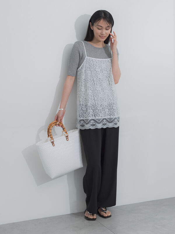 ICHI5611様オーダー♡ セミワイドイージーパンツ《2026 SUMMER LOOK item》（オフホワイト