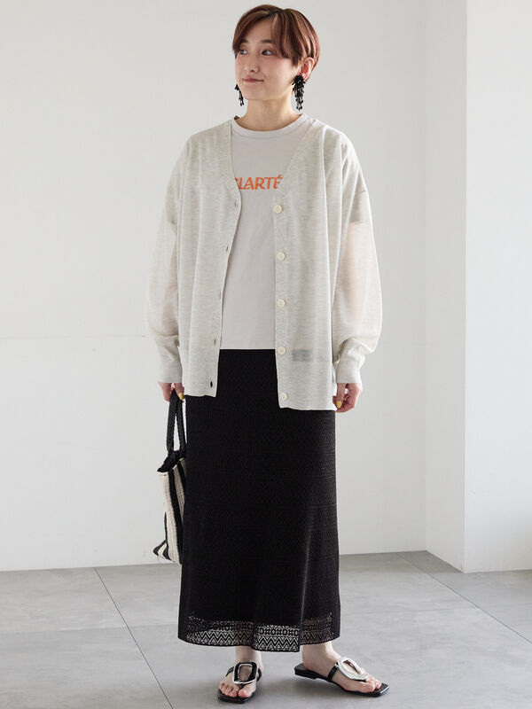 セール】 レースプリーツナロースカート《2026 SUMMER LOOK item