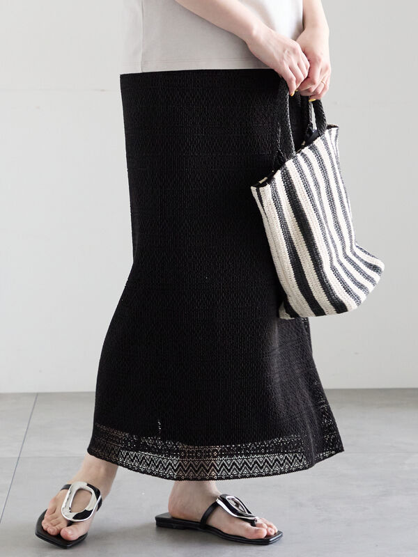 テビチさま専用 セール】 レースプリーツナロースカート《2026 SUMMER LOOK item