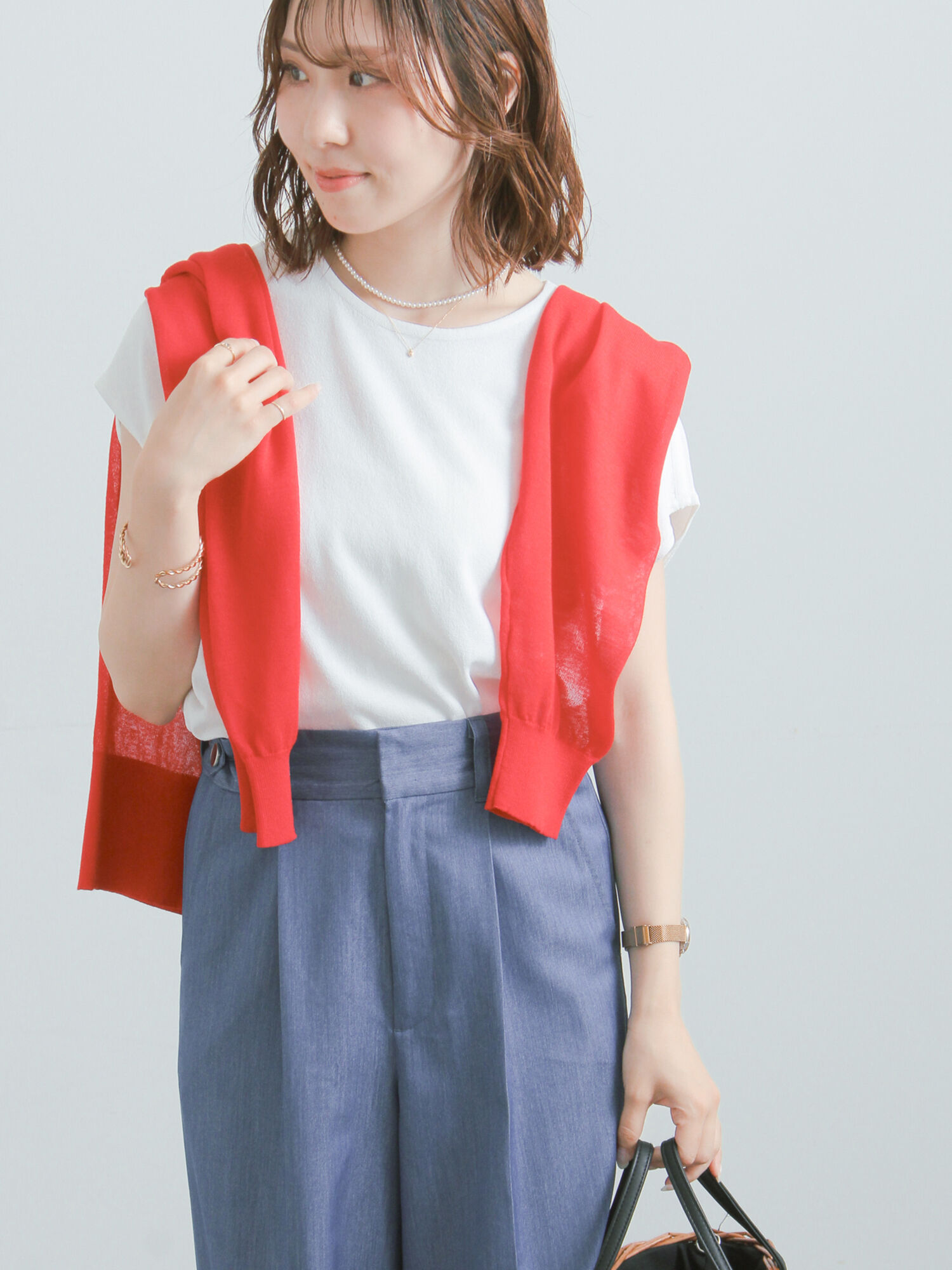 セール】 【多機能】フレンチスリーブニット《2026 SUMMER LOOK item