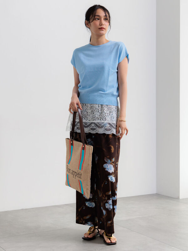 セール】 【多機能】フレンチスリーブニット《2026 SUMMER LOOK item