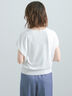 【多機能】フレンチスリーブニット《2026Summer catalog item》（オフホワイト/シルバー/ピンク/サックスブルー/ネイビー）｜Te chichi（テチチ）通販