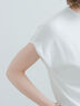 【多機能】フレンチスリーブニット《2026Summer catalog item》（オフホワイト/シルバー/ピンク/サックスブルー/ネイビー）｜Te chichi（テチチ）通販