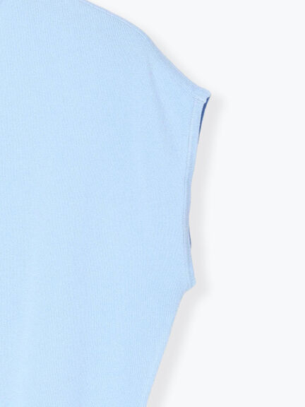 【多機能】フレンチスリーブニット《2026Summer catalog item》（オフホワイト/シルバー/ピンク/サックスブルー/ネイビー）｜Te chichi（テチチ）通販