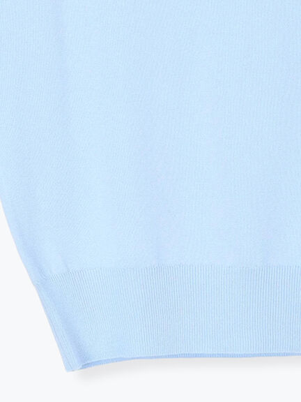 【多機能】フレンチスリーブニット《2026Summer catalog item》（オフホワイト/シルバー/ピンク/サックスブルー/ネイビー）｜Te chichi（テチチ）通販