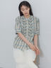 チェックフリルブラウス《2026 SUMMER LOOK item》（イエロー/ブルー/ネイビー）｜Te chichi（テチチ）通販