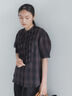 チェックフリルブラウス《2026 SUMMER LOOK item》（イエロー/ブルー/ネイビー）｜Te chichi（テチチ）通販