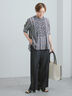 チェックフリルブラウス《2026 SUMMER LOOK item》（イエロー/ブルー/ネイビー）｜Te chichi（テチチ）通販
