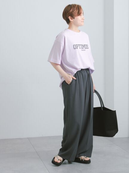 シンプルロゴプリントBIGTシャツ《2026 SUMMER LOOK item》（オフホワイト/チャコールグレー/ピンク）｜Te chichi（テチチ）通販