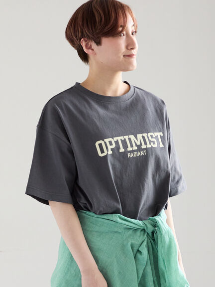 シンプルロゴプリントBIGTシャツ《2026 SUMMER LOOK item》（オフホワイト/チャコールグレー/ピンク）｜Te chichi（テチチ）通販
