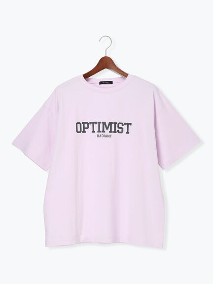 シンプルロゴプリントBIGTシャツ《2026 SUMMER LOOK item》（オフホワイト/チャコールグレー/ピンク）｜Te chichi（テチチ）通販
