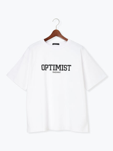 シンプルロゴプリントBIGTシャツ《2026 SUMMER LOOK item》（オフホワイト/チャコールグレー/ピンク）｜Te chichi（テチチ）通販