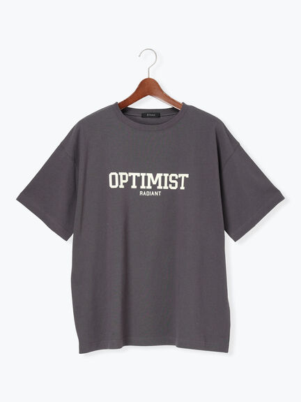 シンプルロゴプリントBIGTシャツ《2026 SUMMER LOOK item》（オフホワイト/チャコールグレー/ピンク）｜Te chichi（テチチ）通販