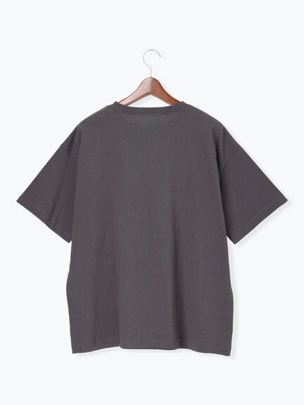 シンプルロゴプリントBIGTシャツ《2026 SUMMER LOOK item》（オフホワイト/チャコールグレー/ピンク）｜Te chichi（テチチ）通販