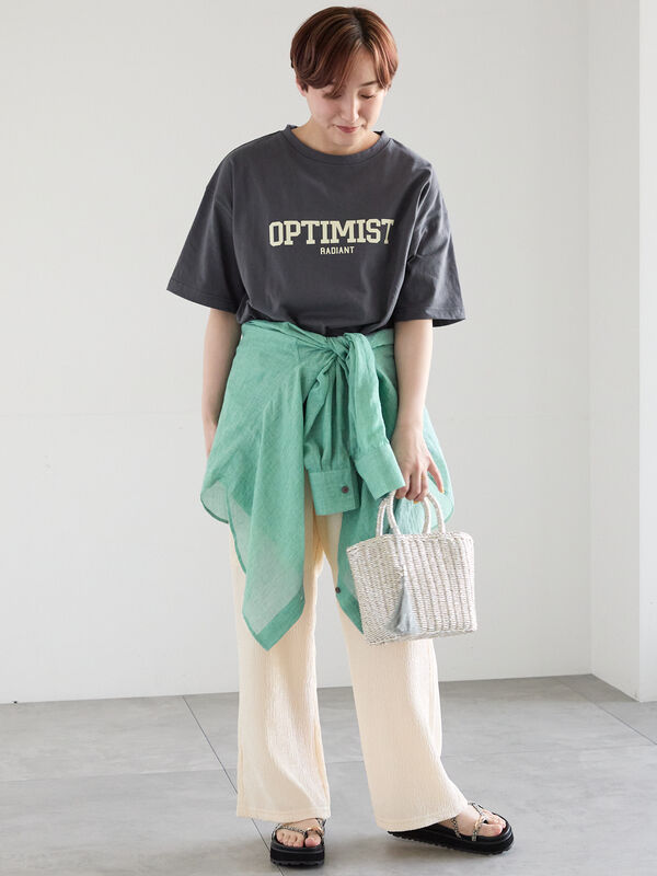 カットクレープイージーパンツ《2026Summer catalog item》（オフ
