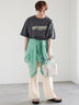 カットクレープイージーパンツ《2026 SUMMER LOOK item》（オフホワイト/ブラック/ブラウン）｜Te chichi（テチチ）通販