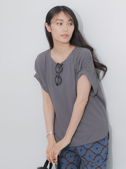 【多機能】ターンバックTEE（オフホワイト/チャコールグレー/ネイビー）｜Te chichi（テチチ）通販