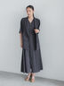 ミックスツイルジャンスカワンピース(セットアップ可)《2026 SUMMER LOOK item》（チャコールグレー/ベージュ）｜Te chichi（テチチ）通販