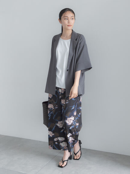 アソートプリントイージーパンツ《2026 SUMMER LOOK item》（オフホワイト/ブラック/ベージュ/ブラウン）｜Te chichi（テチチ）通販