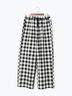 リネンミックスクレープイージーパンツ(セットアップ可)《2026 SUMMER LOOK item》（ブラック/ギンガムチェック/グレンチェック）｜Te chichi（テチチ）通販