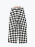 リネンミックスクレープイージーパンツ(セットアップ可)《2026 SUMMER LOOK item》（ブラック/ギンガムチェック/グレンチェック）｜Te chichi（テチチ）通販