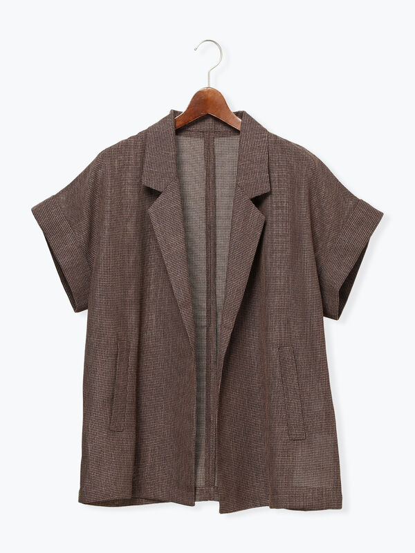 カラミメッシュジャケット《2026 SUMMER LOOK item》（ブラック