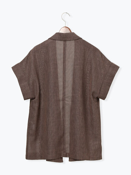 カラミメッシュジャケット《2026 SUMMER LOOK item》（ブラック/ブラウン）｜Te chichi（テチチ）通販