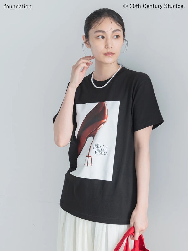 tyyyyさん専用 プラダを着た悪魔】ヒールTシャツ（ホワイト/ブラック/トップス/T