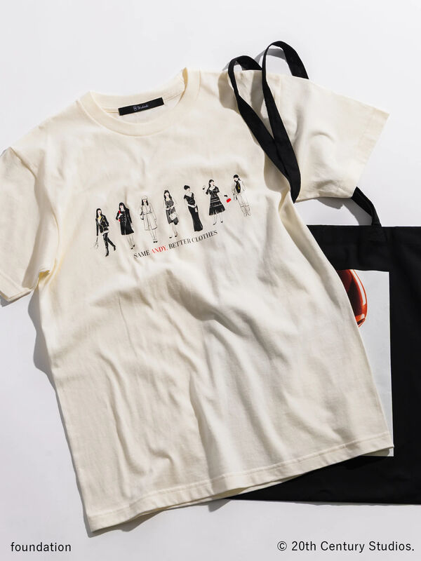 プラダを着た悪魔】アンドレアTシャツ（オフホワイト/アイボリー