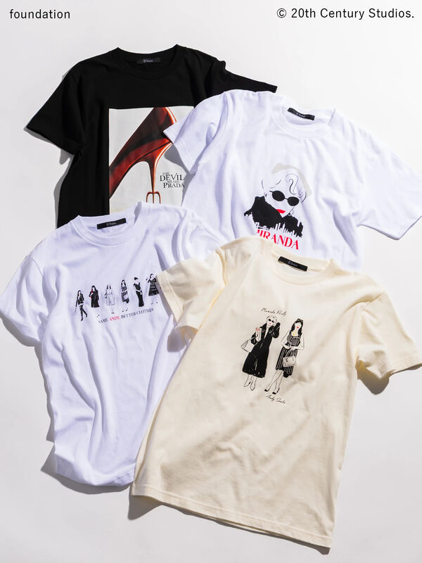 プラダを着た悪魔】アンドレアTシャツ（オフホワイト/アイボリー