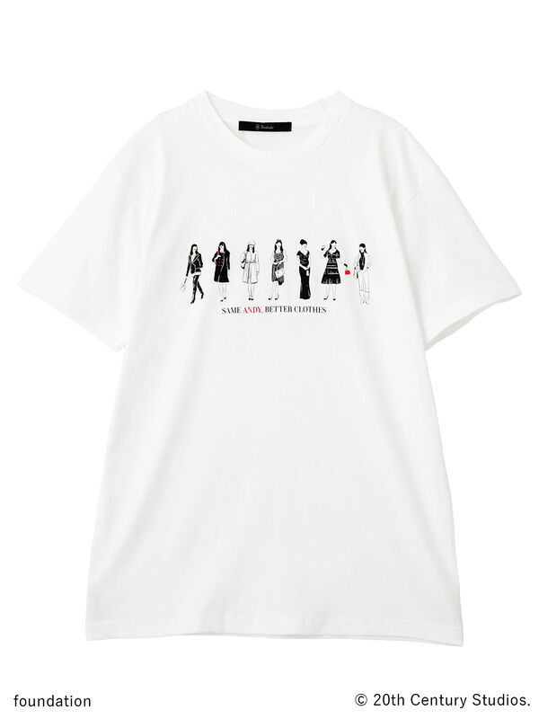 プラダを着た悪魔】アンドレアTシャツ（オフホワイト/アイボリー