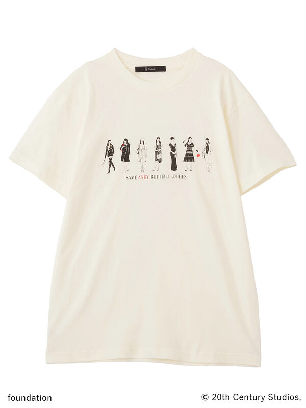 プラダを着た悪魔】アンドレアTシャツ（オフホワイト/アイボリー