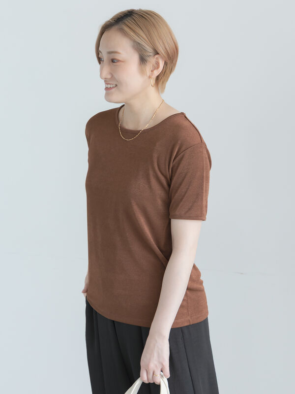 セール】 シャイニーカノコリンガーTシャツ（グレー/ブラック/ブラウン