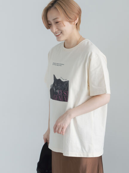 Tシャツ(ベージュ/薄茶系)｜レディースファッション通販のCAN ONLINE SHOP