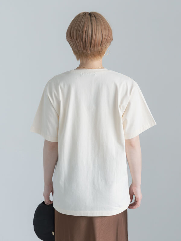 セール】 アニマルフォトプリントTシャツ（オフホワイト