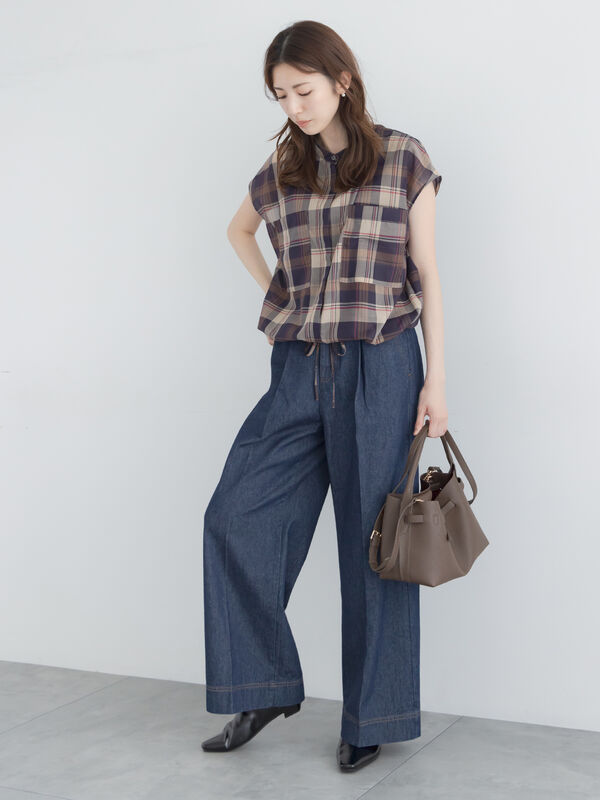c様•*¨*•.¸♬︎専用 イージーケア/通気性/マシンウォッシャブル】チェックドロストシャツ