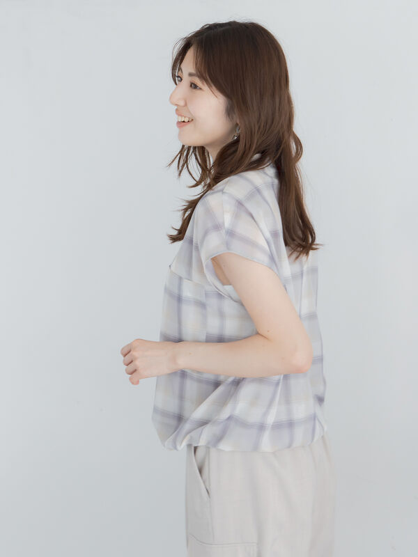 c様•*¨*•.¸♬︎専用 イージーケア/通気性/マシンウォッシャブル】チェックドロストシャツ
