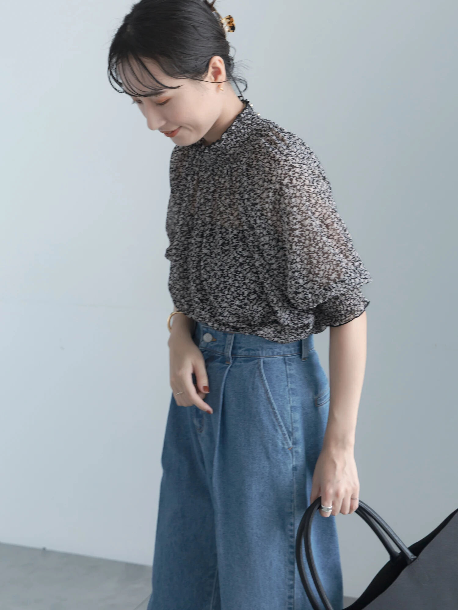 セール】 パターンアソートシャーリングブラウス《追加生産》（オフ