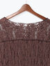 フロッキーレースシャーリングチュニック（オフホワイト/ブラック/ブラウン）｜Te chichi（テチチ）通販