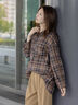アソートチェック2WAYオーバーシャツ（ブラック/ブラウン/イエロー/ブルー）｜Te chichi（テチチ）通販