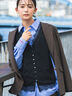 【UVカット/ウォッシャブル/撥水加工】ウールライクテーラードジャケット(セットアップ可)《2026 AUTUMN LOOK item》（ブラウン/ネイビー）｜Te chichi（テチチ）通販