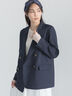 【UVカット/ウォッシャブル/撥水加工】ウールライクテーラードジャケット(セットアップ可)《2026 AUTUMN LOOK item》（ブラウン/ネイビー）｜Te chichi（テチチ）通販